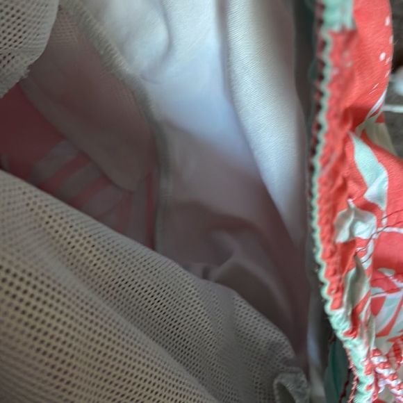 Coral Swim Trunk 14/16 Husky Cat & Jack EUC - Picture 10 of 12